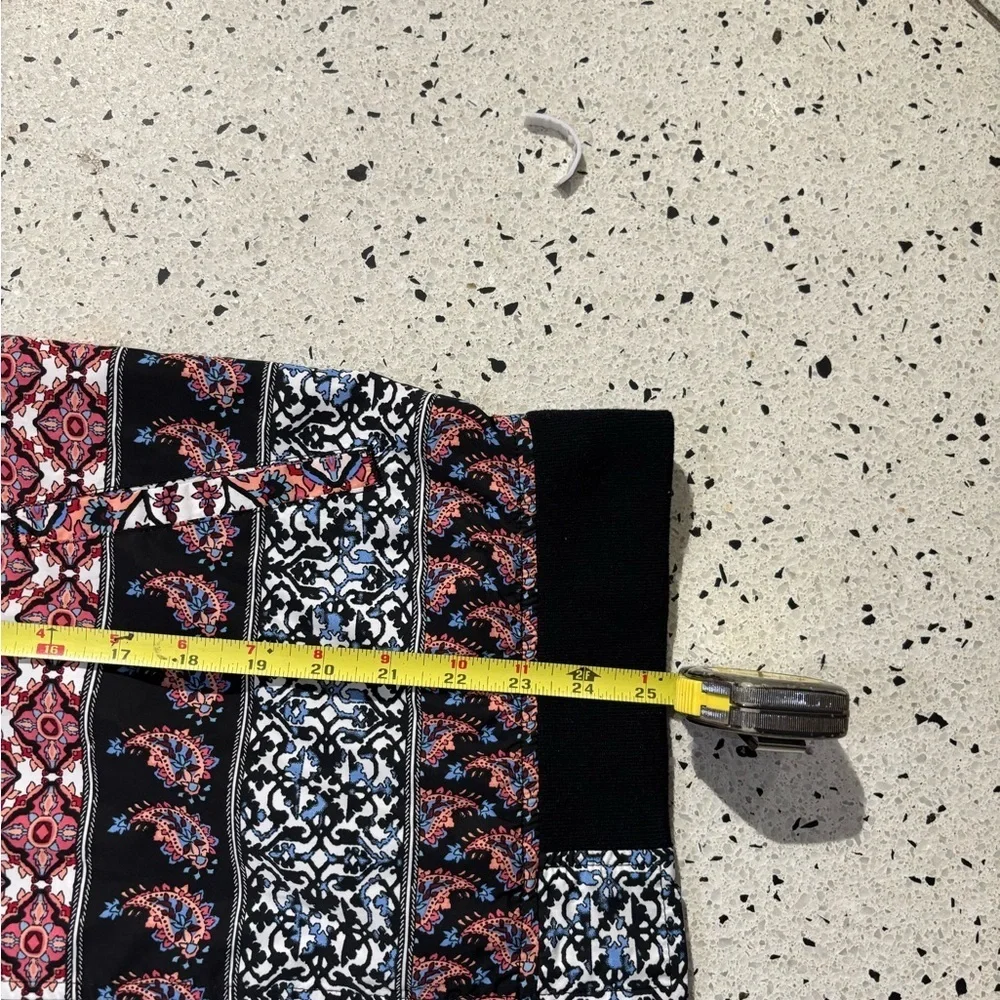 Rafaella Black and Red Patterned Bomber Jacket